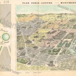 Plan : le Trocadéro et Paris-Louvre - Monuments de Paris.